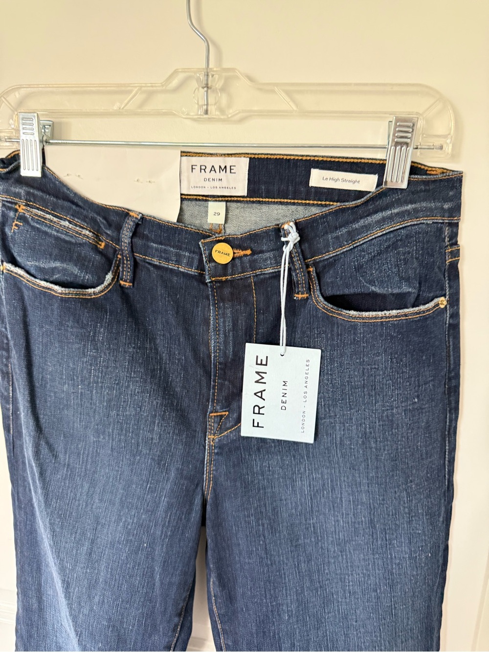 NWT Frame Le Straight Snap Away Ankle Mid Rise Jeans Size 29 - Picture 4 of 11